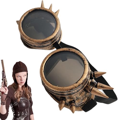 Zubehors Steampunk-Gothic-Brille im Vintage-Stil, Retro-Steampunk-Brille | Makeup Gothic Cosplay Brille,Gothic-Halloween-Cosplay-Brille für Halloween, Kostümtreffen Zubehors Steampunk-Gothic-Brille im Vintage-Stil, Retro-Steampunk-Brille | Makeup Gothic Cosplay Brille,Gothic-Halloween-Cosplay-Brille für Halloween, Kostümtreffen von Zubehors
