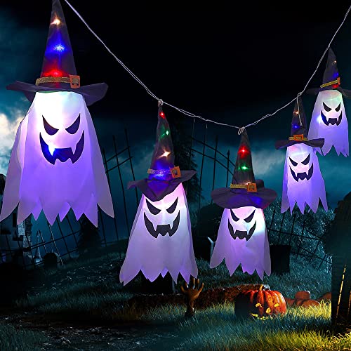 Zueyen Halloween Lichterkette, 3.5m Zauberer Hut Halloween Deko Lichterkette, 5 LED Licht Batteriebetrieben für Party Gärten Zueyen Halloween Lichterkette, 3.5m Zauberer Hut Halloween Deko Lichterkette, 5 LED Licht Batteriebetrieben für Party Gärten von Zueyen