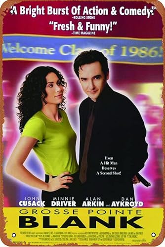 Grosse Pointe Filmposter, blanko, 20,3 x 30,5 cm, Vintage-Blechschild aus Metall für Zuhause, Bar, Pub, Garage, Dekoration, Geschenke von Zuhhgii