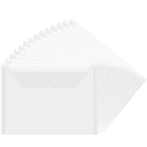 25 Stück transparente Kunststoffhüllen A4 Ordner Kunststoff Ordner Dokument Popper Aktentaschen für Bürobedarf von ZuiJia