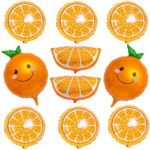 10 Stück orange Fruchtballons, Folienballons für Geburtstag Baby Dusche Obst Angeln Party Dekoration 10 Stück orange Fruchtballons, Folienballons für Geburtstag Baby Dusche Obst Angeln Party Dekoration von Zuisytm