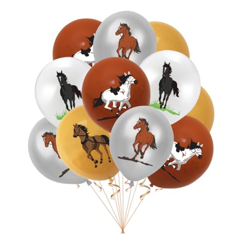 20 Stück 12 Zoll Pferd Ballons Racing Horse Latex Ballons für Geburtstag Pferd Thema Party Dekorationen (Pferd) von Zuisytm