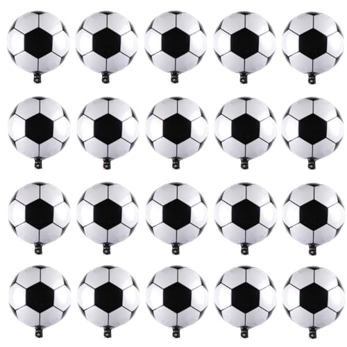 ZUISYTM 20pcs 25.4 cm Fußball Luftballons Grün & Schwarz PVC Folie Jungen Fußball Party Dekoration von Zuisytm