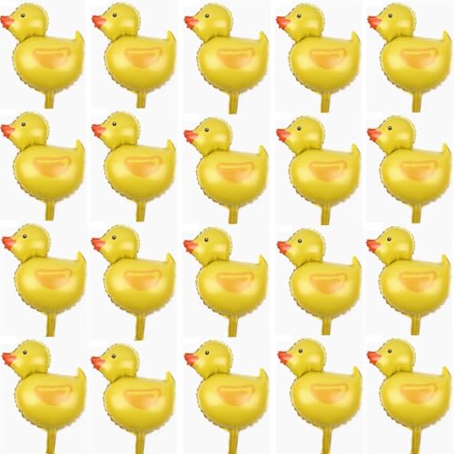 20 Stück 45 x 30 cm Mini-Enten-Ballon, roter Bauernhof-Ballon, Folienballon für Enten-Mottoparty, Bauernhof-Mottoparty (nicht schwimmend) von Zuisytm