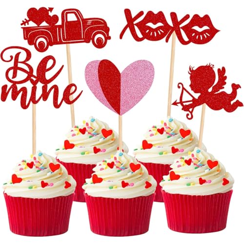 20 Stück Liebhaber Cupcake Topper XOXO Cupcake Dekoration Valentinstag Party Supplies Engagement Party Supplies 20 Stück Liebhaber Cupcake Topper XOXO Cupcake Dekoration Valentinstag Party Supplies Engagement Party Supplies von Zuisytm