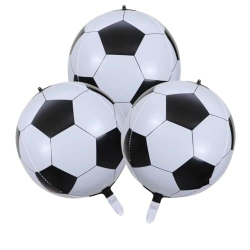 3 x 4D-Fußballballon, 55,9 cm, für Geburtstagsparty, Jubiläumsfeier 3 x 4D-Fußballballon, 55,9 cm, für Geburtstagsparty, Jubiläumsfeier von Zuisytm