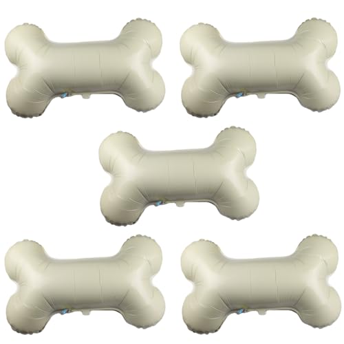 5 Stück Knochen Luftballons, 4 PCS Bone Mylar Balloons Hundepfoten-Luftballons für Geburtstag, Baby Shower, Party Deko, Hunde, Geburtstage, Weihnachten, Partyzubehör von Zuisytm
