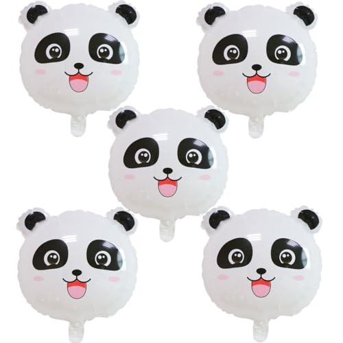 5 Stück Panda Luftballons, 45cmx45cm Panda Folienballons für Geburtstag Baby Dusche Dschungel Tiere Party Dekoration 5 Stück Panda Luftballons, 45cmx45cm Panda Folienballons für Geburtstag Baby Dusche Dschungel Tiere Party Dekoration von Zuisytm