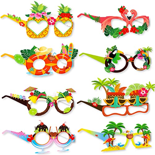 Zuisytm 8 Stück Sommer Party Brillen Papier Brillen Flamingo Ananas Kokosnuss Baum Party Brillen für Party Dekoration Zuisytm 8 Stück Sommer Party Brillen Papier Brillen Flamingo Ananas Kokosnuss Baum Party Brillen für Party Dekoration von Zuisytm