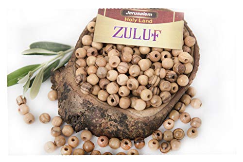 Holyland Olivewood Bead 10mm Round Beads Hand Made Bethlehem (60 Beads) von Zuluf