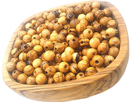 Jerusalem Olive Wood making a rosary beads supplies 10mm ( 500 Beads ) by Zuluf von Zuluf