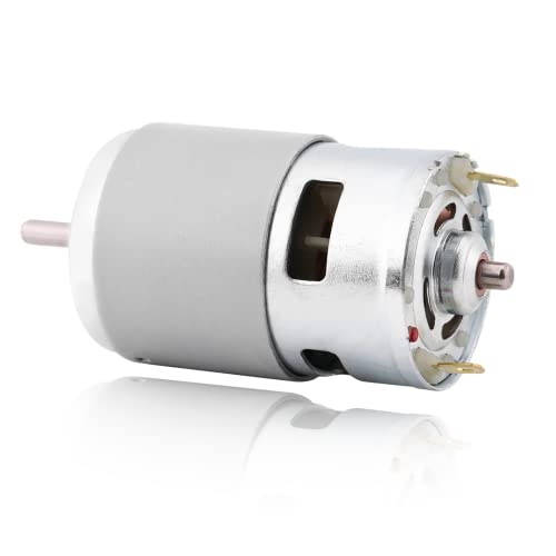 775 DC Motor, DC 12V Brushless Motor DC Bürstenloser Motor Hochdrehmoment Turbo Getriebemotor Elektromotor Total Metall Geschwindigkeitsreduzierung Getriebemotor, 0.32A 150W 13000-15000RPM von Zunate