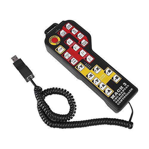 CNC Controller,CNC Graviermaschine Manuelle Steuerung USB Anschluss 4 Achs Steuerung für , 4 Achsen USB Joystick Steuergriff CNC Zubehör für kleine Graviermaschinen von Zunate