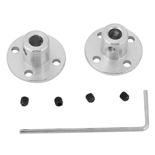 Flanschkupplung, 2 Stk. M3 Metallflanschwellenkupplung, ID 5 mm AD 10 mm Motorstecker für starre Flanschführungswellenkupplung, DIY-Modellzubehör Flanschkupplung, 2 Stk. M3 Metallflanschwellenkupplung, ID 5 mm AD 10 mm Motorstecker für starre Flanschführungswellenkupplung, DIY-Modellzubehör von Zunate