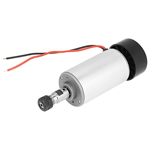 Spindelmotor, 300W 52mm DC 48V CNC Spindel ER11 Luftgekühlter Motor für Graviermaschine Massivholz PCB Schnitzbohren usw,Stabiler Betrieb,Hohe Präzision und Geschwindigkeit von Zunate