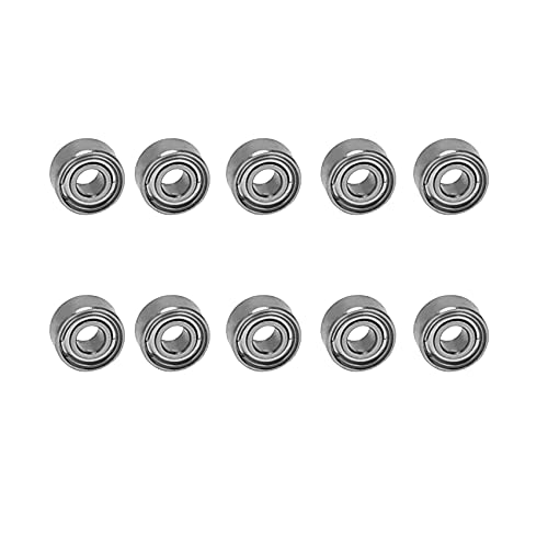 Zunedhys 10 Stück Miniatur Versiegelt Metall Geschirmt Metrische Lager MR52-ZZ 2x5x2.5mm von Zunedhys