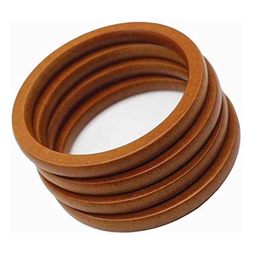 Zunedhys Runde Holzgriffe, für handgefertigte , Handtaschen, Geldbörsen, 4 Stück von Zunedhys