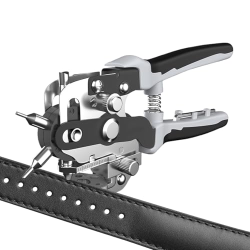 Leder Hole Punch - 360 Grad Rotationsgürtel -Loch -Puncher -Werkzeug - Hochleistungs -Haushaltsschotenpuchzange für handgefertigtes Studio Leder Hole Punch - 360 Grad Rotationsgürtel -Loch -Puncher -Werkzeug - Hochleistungs -Haushaltsschotenpuchzange für handgefertigtes Studio von Zunetsutock