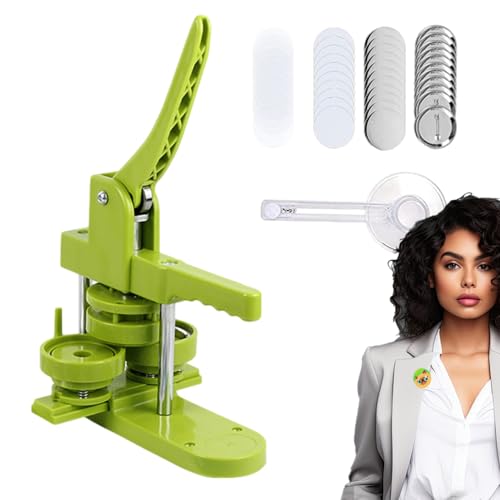 Zunetsutock Button Pin Maker – Tragbare Punsch-Stanzmaschine, leichtes Kreis-Abzeichengerät | Mehrzweck-Handmontage-Set, kreative Markendekorations-Illustration, von Zunetsutock