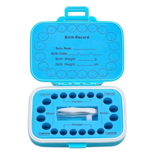 Zunetsutock Keepsake Zahnbox Organizer für Kinder, sicherer Speicher | Wasserdichte Staubtasche für Kinder, inklusive Pinzette für Meilenstein von Zunetsutock