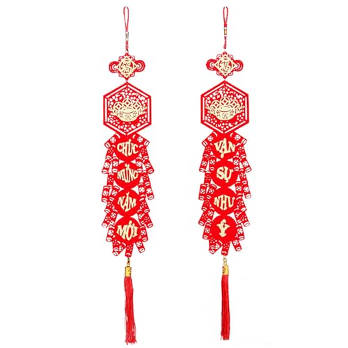 Zunetsutock Quaste mit rotem Knoten, vietnamesische Neujahrs-Ornamente, Paare, Knoten, fröhliche Atmosphäre, Frühlings-Wandschmuck für asiatisches Mondneujahr, Heimdekoration Zunetsutock Quaste mit rotem Knoten, vietnamesische Neujahrs-Ornamente, Paare, Knoten, fröhliche Atmosphäre, Frühlings-Wandschmuck für asiatisches Mondneujahr, Heimdekoration von Zunetsutock