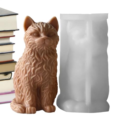 Zunetsutock Silikonformen für Katze, Seife, Kerzen, Epoxidharz, Schreibtischdekoration, Bastelzubehör, kreatives Design, sichere Katzenkerzenform für handgefertigte Seife, Schokolade, , Gips Zunetsutock Silikonformen für Katze, Seife, Kerzen, Epoxidharz, Schreibtischdekoration, Bastelzubehör, kreatives Design, sichere Katzenkerzenform für handgefertigte Seife, Schokolade, , Gips von Zunetsutock