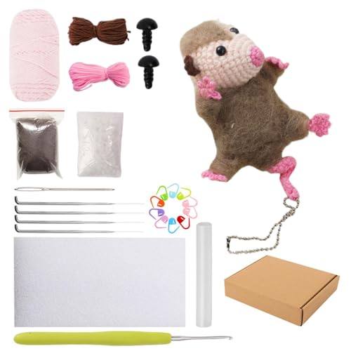 Zunetsutock Tierpuppe Nadelfilzsatz, Nadelfilz-Kit für Anfänger, Nadel Filzpuppe Anhänger Anfänger-Set, Soft Touch Crafts Arts Kit für Geburtstag, Weihnachten, Hauswirtschaft und andere Zunetsutock Tierpuppe Nadelfilzsatz, Nadelfilz-Kit für Anfänger, Nadel Filzpuppe Anhänger Anfänger-Set, Soft Touch Crafts Arts Kit für Geburtstag, Weihnachten, Hauswirtschaft und andere von Zunetsutock