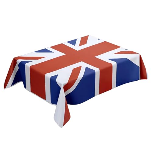 Zunetsutock Tischdecke mit britischer Flagge, britische Flagge, wiederverwendbare Polyester-Tischdecke mit britischer Flagge, Geschirr für Königin, Jubiläums-Tischdekoration, Partyzubehör Zunetsutock Tischdecke mit britischer Flagge, britische Flagge, wiederverwendbare Polyester-Tischdecke mit britischer Flagge, Geschirr für Königin, Jubiläums-Tischdekoration, Partyzubehör von Zunetsutock