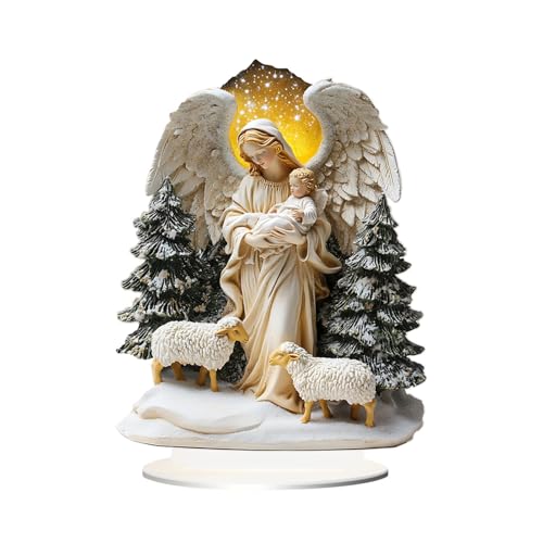 Zunetsutock Weihnachtstischdekoration - Set von Holzfiguren mit Stern und Tieren, traditionelles Thema | Perfekt für die Schaffung einer festlichen Atmosphäre, elegante Weihnachtsdekoration für Ihre Zunetsutock Weihnachtstischdekoration - Set von Holzfiguren mit Stern und Tieren, traditionelles Thema | Perfekt für die Schaffung einer festlichen Atmosphäre, elegante Weihnachtsdekoration für Ihre von Zunetsutock