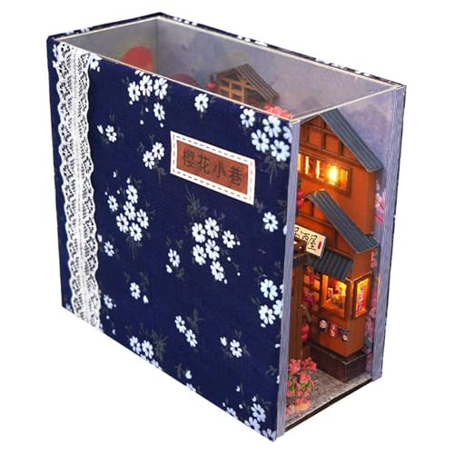 3D-Miniatur-Lebenskit, Buchecke | Modell Haus aus Holz zum Sammeln: Dekoration der Bibliothek, Partygeschenk, Geburtstag, kreatives Basteln für Erwachsene, Adole von Zunishaone