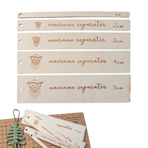 Abstandshalter-Perlen – 5 x Abstandshalter aus Holz, Messlineal-Set, verstellbare Trennwerkzeuge mit Perlen für Boho-Dekor-Handwerk, Anfänger-Wandbehänge, Organizer-Projekte, Textil Abstandshalter-Perlen – 5 x Abstandshalter aus Holz, Messlineal-Set, verstellbare Trennwerkzeuge mit Perlen für Boho-Dekor-Handwerk, Anfänger-Wandbehänge, Organizer-Projekte, Textil von Zunishaone
