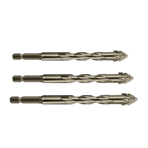 Excentric Drill Bit Set - Vier Flötensägenzahnbits, hohe Härte gezackt Tipp | Kegelkantenschneider, effizientes Holzbearbeitungswerkzeug für präzise Lochbohrungen in Renovierungsprojekte für Ziegelhol von Zunishaone