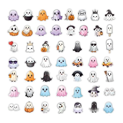 Gruseliges Geister-Aufkleber-Set – Boo-Cartoon-Etiketten-Set, Halloween-Vinyl-Aufkleber, verschiedene lustige Geister-Kollektion, wasserdichtes Aufkleber-Bundle zum Dekorieren von Flaschen, Laptops Gruseliges Geister-Aufkleber-Set – Boo-Cartoon-Etiketten-Set, Halloween-Vinyl-Aufkleber, verschiedene lustige Geister-Kollektion, wasserdichtes Aufkleber-Bundle zum Dekorieren von Flaschen, Laptops von Zunishaone