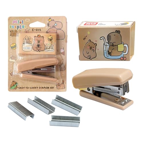 Heftgerät in Tierform | Minitacker für Schule, tragbarer Bürotacker für Kinder, Schreibwaren Kawa, niedliches Bürozubehör, originelles Geschenk von Zunishaone