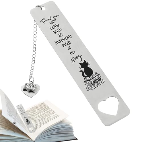 Katzenseiten für Katzen | Originelles Lesezeichen mit graviertem Etikett | Zubehör für Fantasiebücher für begeisterte Leser | Geschenk für Katzenliebhaber, Bib-Dekoration von Zunishaone