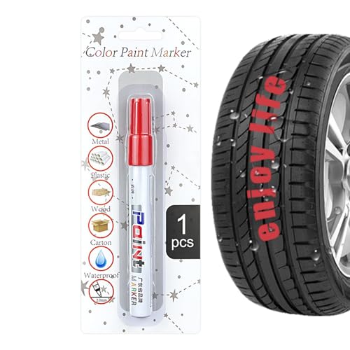 Lackstift für Autoreifen und Karosserie, schnell trocknend, ideal zum Abdecken von Kratzern, wasser- und hitzebeständig, praktisches Werkzeug für die Pflege des Lebens Lackstift für Autoreifen und Karosserie, schnell trocknend, ideal zum Abdecken von Kratzern, wasser- und hitzebeständig, praktisches Werkzeug für die Pflege des Lebens von Zunishaone