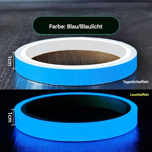 Leuchten im dunklen Klebeband - Fluoreszenzklebeband, Anti -Peä -Klebstoff | Langlebige Sichtbarkeit mit flexibler Schnitt, langlebiger Bindung für Wand-, Bühnen-, Boden-, Treppen-, Klassenzimmer- und von Zunishaone