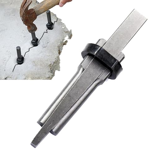 Rock Breaking -Werkzeuge - Eisen -Rock -Keil -Kit, Metallsteinkeil | Lochbohrer mit angemessener Größe, Hochleistungsfeder -Scheiben zum Brechen von Granit, Marmor, Beton, Vulkanfelsen, Bergbau von Zunishaone