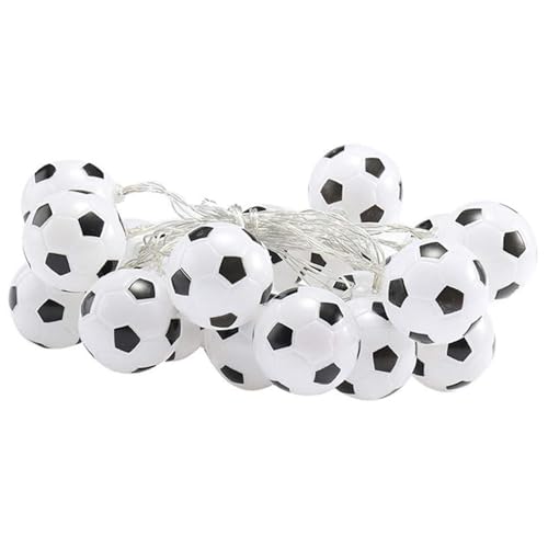 Soccer -Saite Lights - Runde Fußballbirnenmärchen, cooles Glow USB -LED -Design | Festlicher Lichtstrang mit starker Verkabelung, Niedrighitze für Urlaub, Terrasse, KTV, Bar und Partydekorationen von Zunishaone
