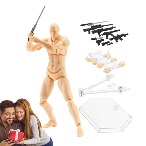 Zeichnen Sie Actionfiguren, Stop Motion Figuren - bewegliches Modell für Animation | Bewegliche Künstlerfigur, Skizze realistische Posen, Trainingsfigur von Zunishaone