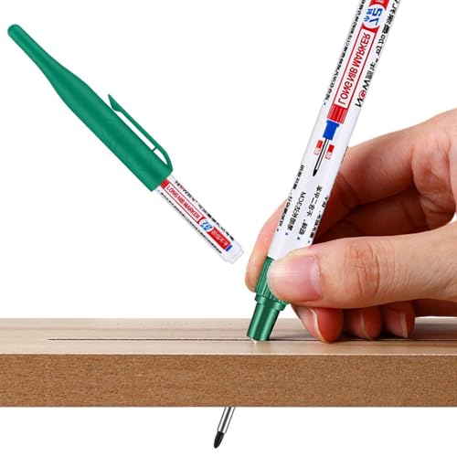 Zimmermanns-Marker 32 mm | Tieflochmarker für Metall und Holz - Lange Feder für Stahl | Werkstattwerkzeuge Präzisions-Marker für enge Löcher, Rillen und Ecken Zimmermanns-Marker 32 mm | Tieflochmarker für Metall und Holz - Lange Feder für Stahl | Werkstattwerkzeuge Präzisions-Marker für enge Löcher, Rillen und Ecken von Zunishaone