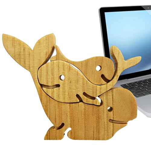 Zunishaone Familienfiguren aus Holz, Tierpuzzle aus Holz, für die Familie, Statue der Tierfamilie, liebevolle Familienskulptur, dekorativ für den Tag Zunishaone Familienfiguren aus Holz, Tierpuzzle aus Holz, für die Familie, Statue der Tierfamilie, liebevolle Familienskulptur, dekorativ für den Tag von Zunishaone