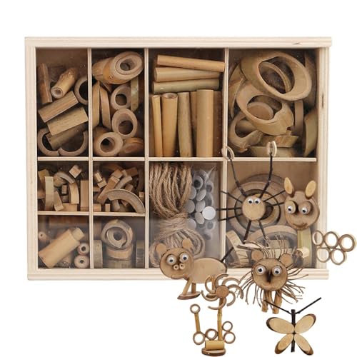 Zunishaone Handwerk aus Holz – Zubehör für Kunstprojekte, vielseitiges Zubehör für Dekorationen aus Holz, 3 Jahre + Schule, Geburtstag, Kindergarten, Weihnachten, Ostern Zunishaone Handwerk aus Holz – Zubehör für Kunstprojekte, vielseitiges Zubehör für Dekorationen aus Holz, 3 Jahre + Schule, Geburtstag, Kindergarten, Weihnachten, Ostern von Zunishaone