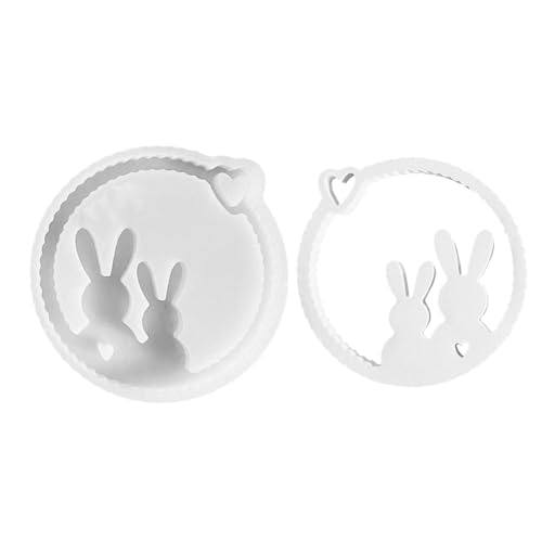 Zunishaone Hasenanhänger Gießform, Osterhasen-Anhängerform, Silikonform, Hasenkranz-Anhänger, Arts Easy Release Epoxidharz-Form mit Liebe Zunishaone Hasenanhänger Gießform, Osterhasen-Anhängerform, Silikonform, Hasenkranz-Anhänger, Arts Easy Release Epoxidharz-Form mit Liebe von Zunishaone