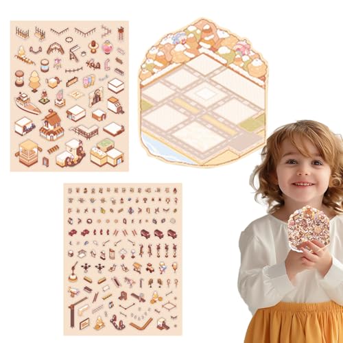 Zunishaone Hausaufkleber, 3D-Capybara-Raumszenen-Aufkleber, dekoratives Handarbeit, wasserdicht, Tagebuch-Aufkleber für Scrapbooking, Reisen, Basteln, Mädchen, Zuhause, Verpackung, Anfänger Zunishaone Hausaufkleber, 3D-Capybara-Raumszenen-Aufkleber, dekoratives Handarbeit, wasserdicht, Tagebuch-Aufkleber für Scrapbooking, Reisen, Basteln, Mädchen, Zuhause, Verpackung, Anfänger von Zunishaone
