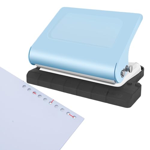 Zunishaone Metalllocher mit 10 Löchern, tragbarer Papierstanzer, langlebiger Locher für Spiralbindungen und Spule, ideal für Schule, Büro, Heimwerken und Zuhause. von Zunishaone