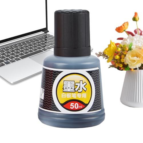 Zunishaone Nachfülltinte für Whiteboard-Stifte, Nachfülltinte für Whiteboard-Stifte, 50 ml, große Kapazität, Whiteboard-Marker, Nachfüllflüssigkeit, Schreibwaren, Kunsthandwerk für Lehrer, Studenten Zunishaone Nachfülltinte für Whiteboard-Stifte, Nachfülltinte für Whiteboard-Stifte, 50 ml, große Kapazität, Whiteboard-Marker, Nachfüllflüssigkeit, Schreibwaren, Kunsthandwerk für Lehrer, Studenten von Zunishaone