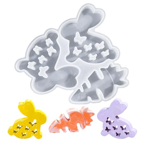 Zunishaone Silikonform für Kerzen, Silikonform für Kaninchen, Karottenform, Osterhase, Silikonform, dekorative Epoxidharz-Form Zunishaone Silikonform für Kerzen, Silikonform für Kaninchen, Karottenform, Osterhase, Silikonform, dekorative Epoxidharz-Form von Zunishaone