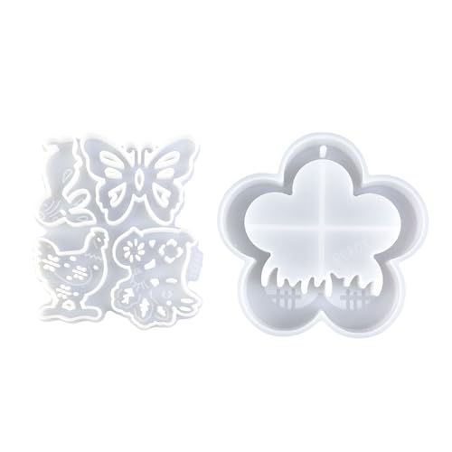 2pcs Wiederverwendbare Robuste Silikonformen Für Vogelhäuser Und Kerzenhalter Designs Für Kreative Haushaltsdekoration Wiederverwendbare Formen von Zuoeay