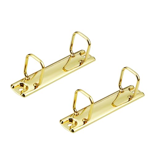 2pcs Zwei Loch Metall Bindungs ​​ Clip Klelringe Office Datei Organizer Für Dokumentpapier Büroversorgungen Metall Zwei Lochringe von Zuoeay